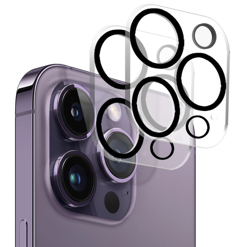 NORTHJO 2PCS for iPhone 14 Pro/14 Pro Max 3D Integrated Tempered Glass Lens Film (For Large Lens Cutout Phone Case) NORTHJO 2PCS for iPhone 14 Pro/14 Pro Max 3D Integrated Tempered Glass Lens Film (For Large Lens Cutout Phone Case)